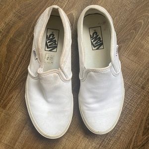 Vans white keds